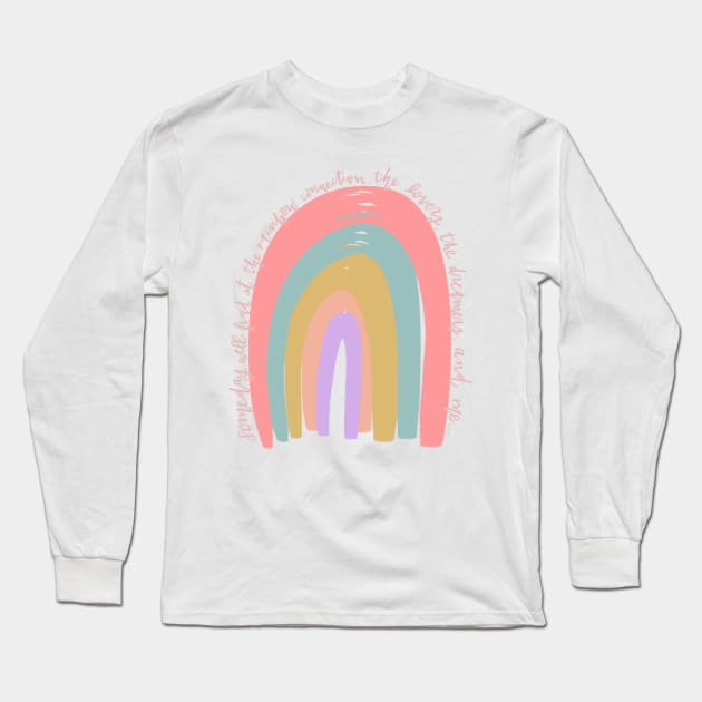 Rainbow Connection Long Sleeve T-Shirt by missannagray